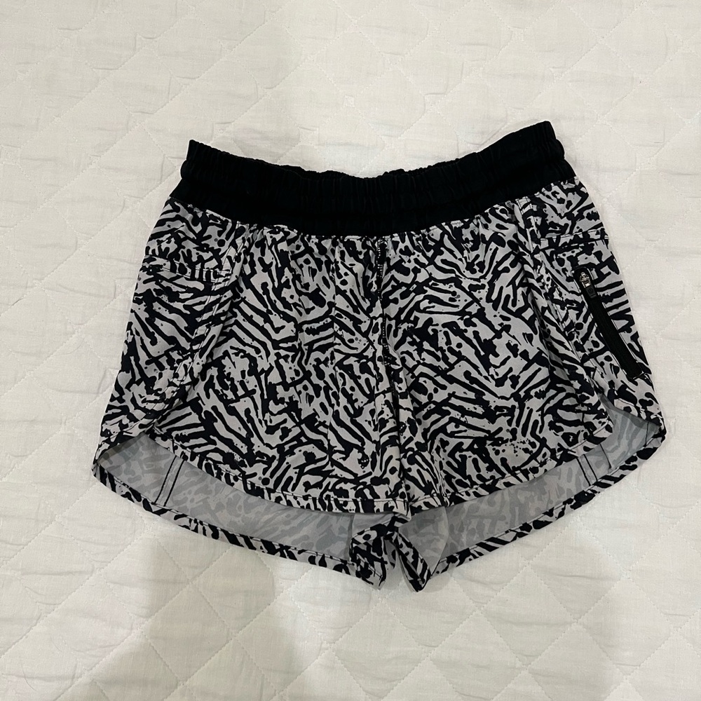 Lululemon Athletica Black and Gray Athletic Shorts